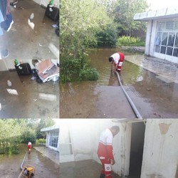 سرریز آب کانال کشاورزی موجب آبگرفتگی منزل روستایی شد