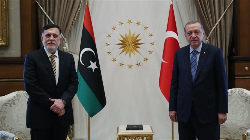 دیدار فائز السراج با اردوغان در ترکیه 01