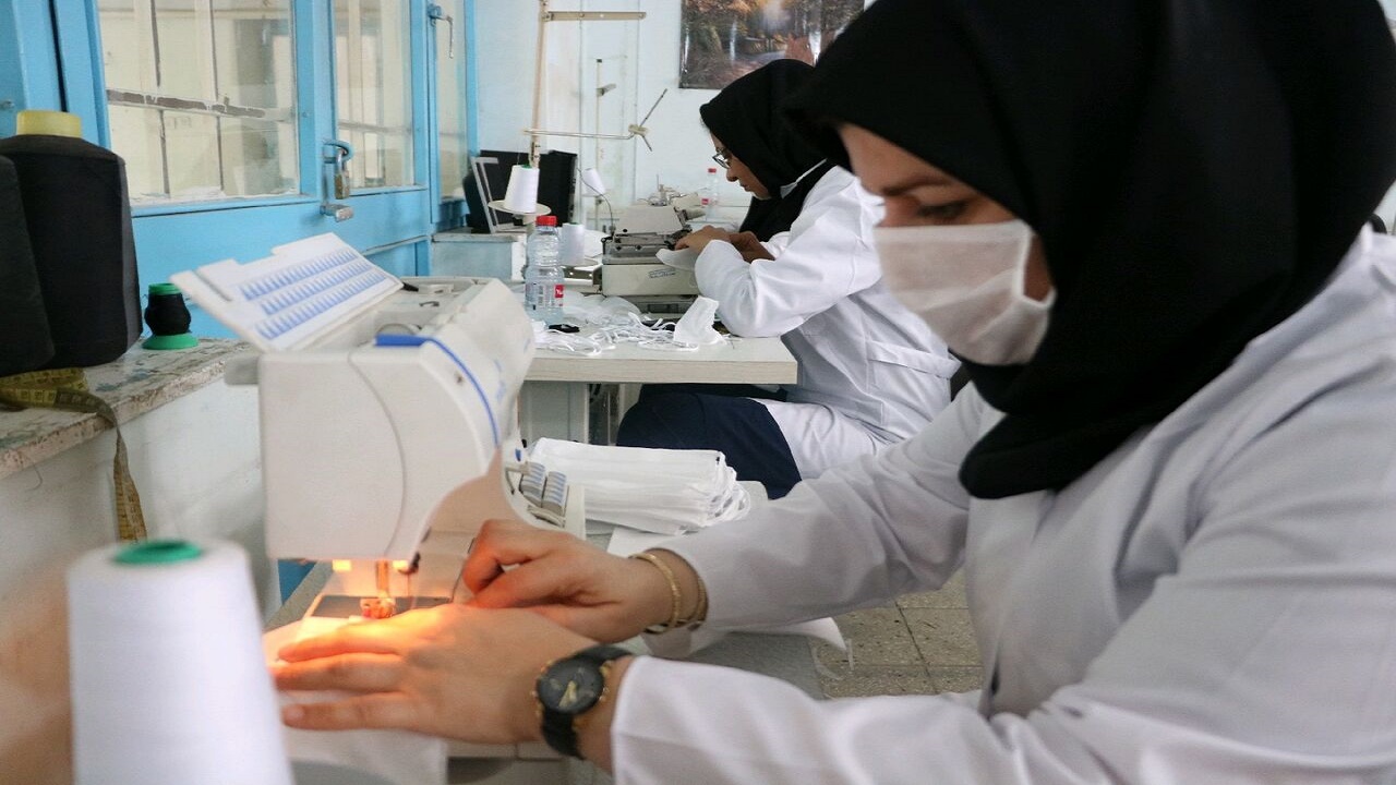 حدود ۲۲ هزار عدد ماسک در کارگاه‌های فنی و حرفه‌ای چابهار تولید شد