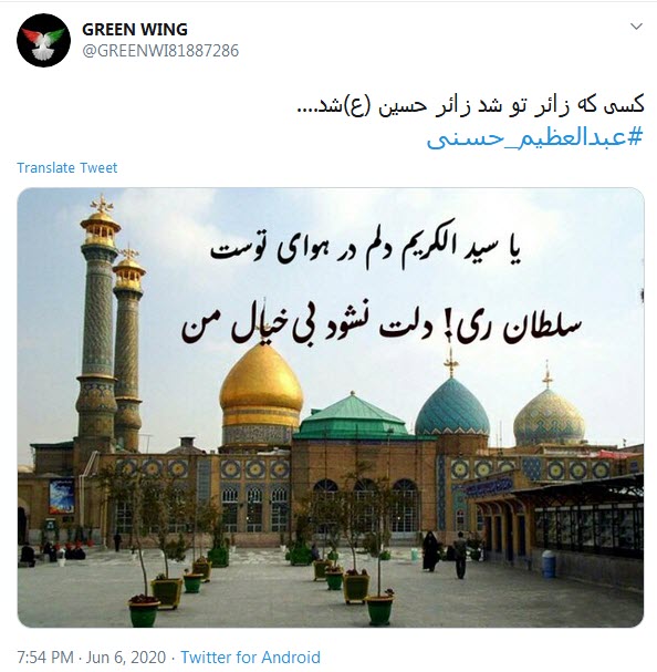 ما را وصال کرب و بلا گر نصیب نیست؛ هستیم پس دخیل تو یا سیدالکریم