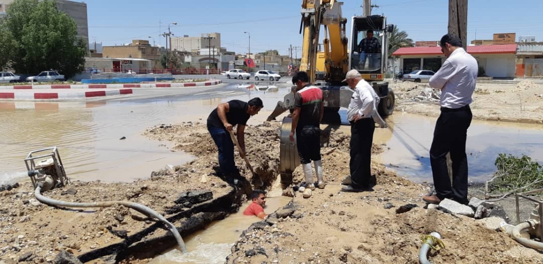 آب بهبهان قطع شد