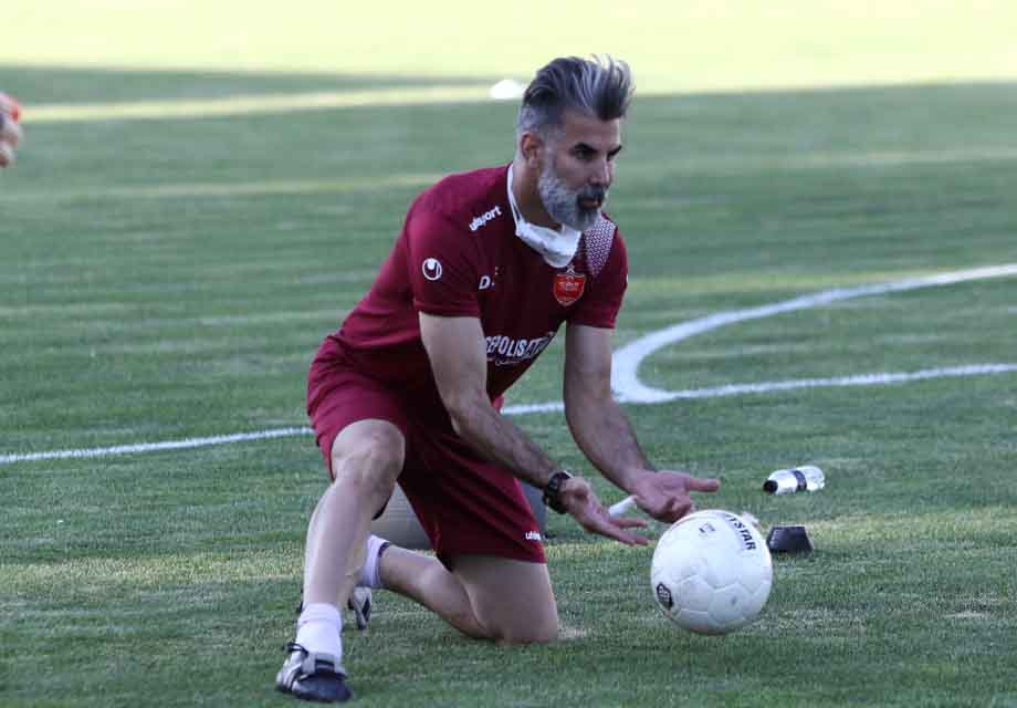 تمرین با نشاط پرسپولیسی‌ها در روز بازگشت فنایی به دروازه