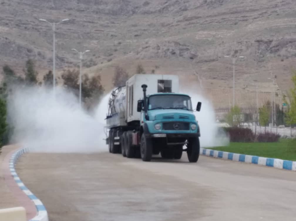 پاکسازی و ضدعفونی آرامستان‌های شیراز