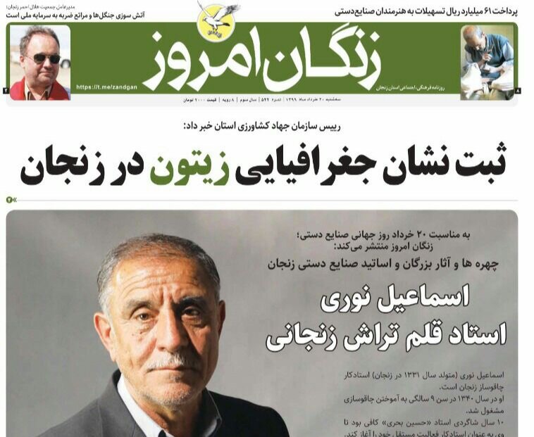 ثبت نشان جغرافیایی زیتون در زنجان/سایه ورشکستگی بر سر باشگاه&zwnj;های زنجان