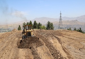 آغاز احداث پارک به سبک باغ ایرانی در آبیدر سنندج