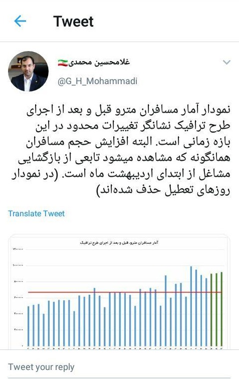 افزایش مسافران مترو پس از اجرای مجدد طرح ترافیک افزایش مسافران مترو پس از اجرای مجدد طرح ترافیک