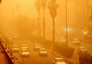 نفوذ گرد و غبار به جو استان کرمانشاه