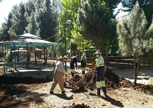 ساماندهی و پاکسازی سطح شهر در مهاباد