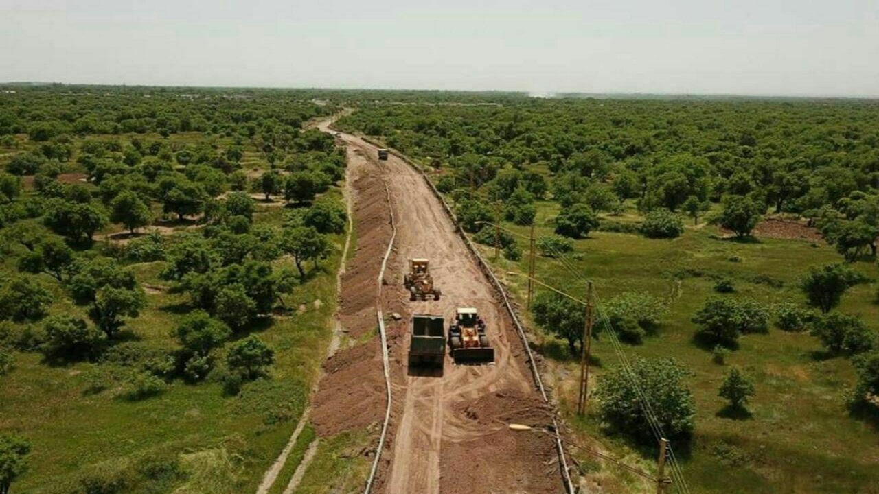 پیشرفت ۲۰ درصدی طرح نسیم شمال قزوین