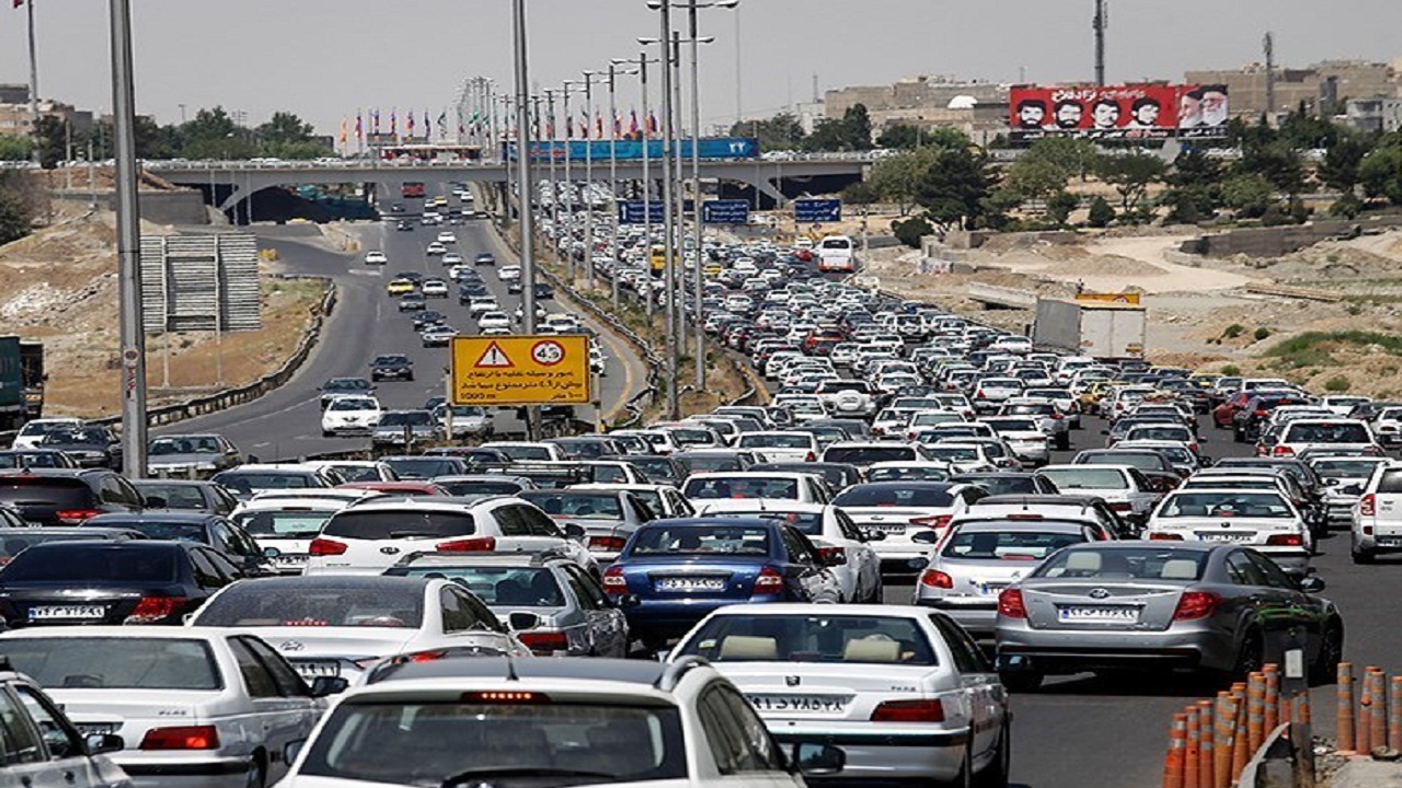 ترافیک پرحجم به سمت تفرجگاه‌ها در خراسان‌رضوی