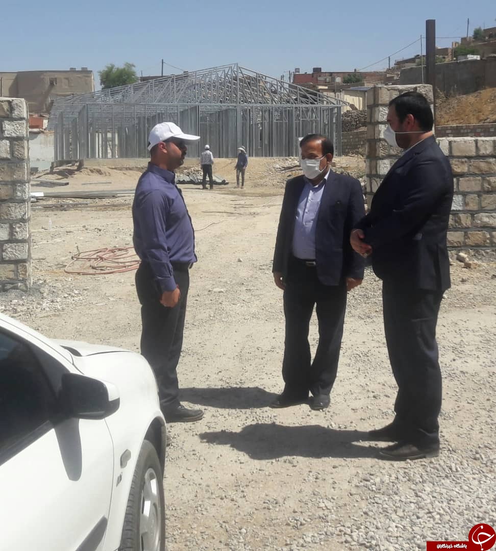 ساخت مدرسه در مسجدسلیمان در روز&zwnj;های کرونایی متوقف نشد
