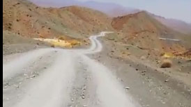 فیلمی از وضع نامناسب جاده در «درجک» + فیلم
