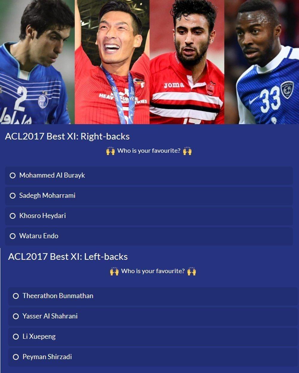 مدافع سابق استقلال در نظرسنجی AFC