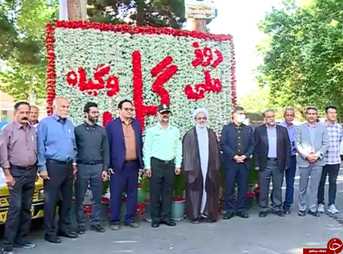 نصب تابلو فرش گل ۲۰ هزار شاخه&zwnj;ای در میدان جمهوری محلات