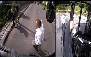 اقدام تحسین برانگیز راننده اتوبوس مقابل سارق