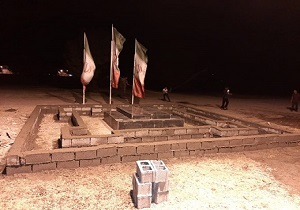 احداث یادمان شهدای گمنام در بستان آغاز شد
