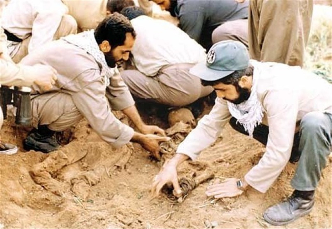 تفحص پیکر مطهر یک شهید همزمان با ایام شهادت امام صادق (ع)