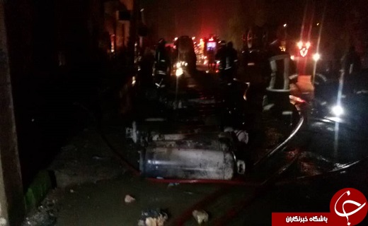 آتش سوزی در یکی از سولههای صنایع شیمیایی آتش سوزی در یکی از سولههای صنایع شیمیایی ثنا واقع در شهر ک شکوهیه قم+تصاویر