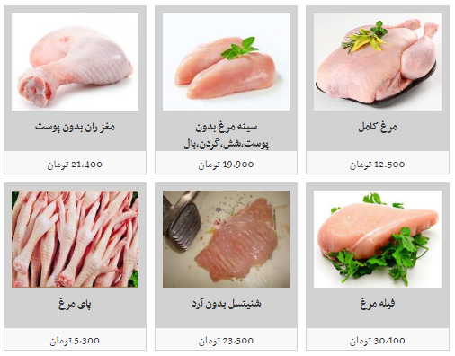 قیمت روز گوشت مرغ در میادین میوه و تره
