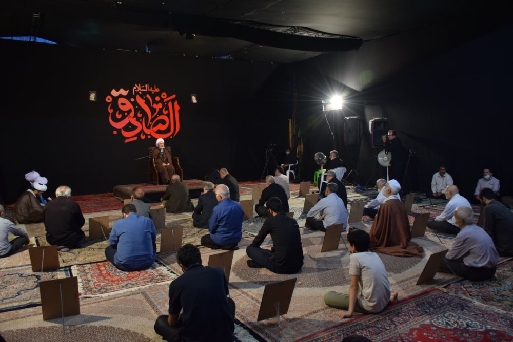 مراسم عزاداری سالروز شهادت امام جعفر صادق (ع) در رشت + تصاویر