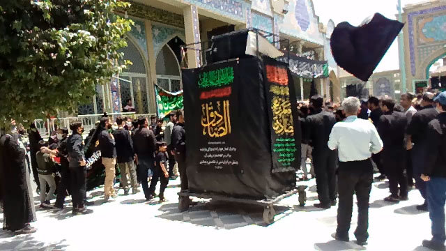 مراسم سوگواری شهادت امام جعفر صادق(ع) + فیلم