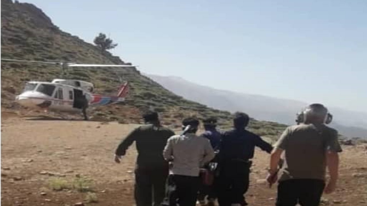 نجات زن عشایر با بالگرد