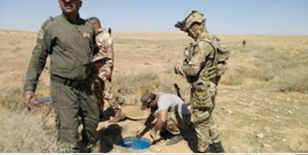 تصاویری از پایگاه زیرزمینی داعش در الانبار