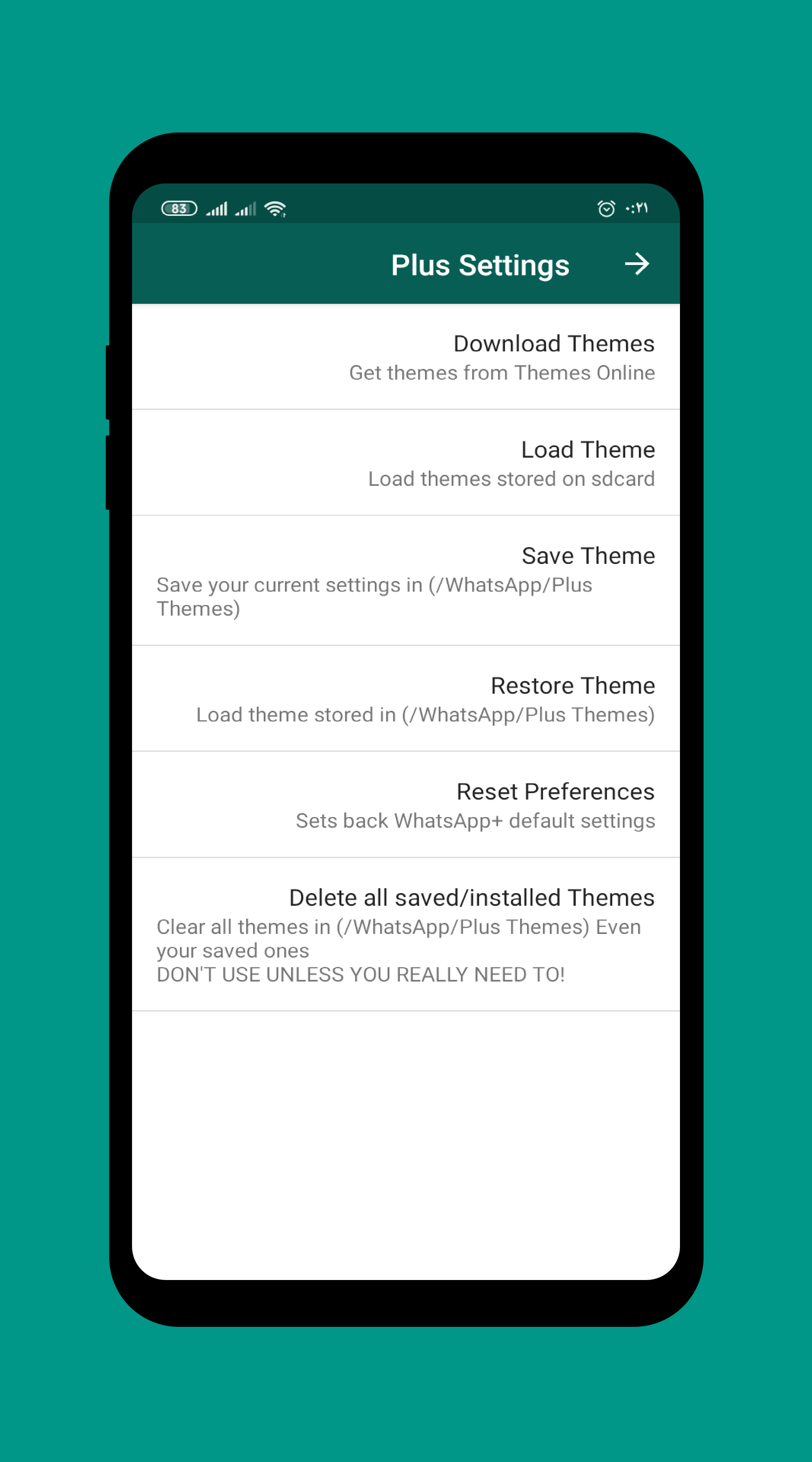 دانلود WhatsApp Plus 9.70.1 &ndash; پیام&zwnj;رسان واتساپ پلاس اندروید
