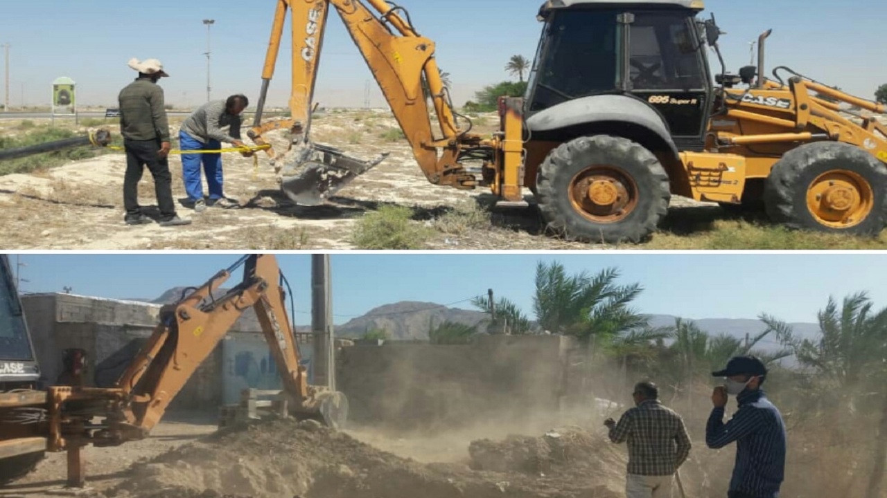 کمبود آب روستای سرمستان دیر با مشارکت فردی خیر حل شد