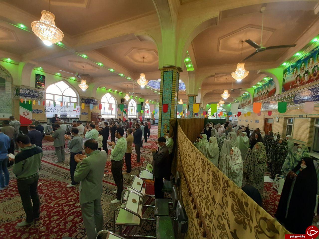 نماز عید سعید فطر در مسجد ولیعصر (عج) طرقبه + تصاویر