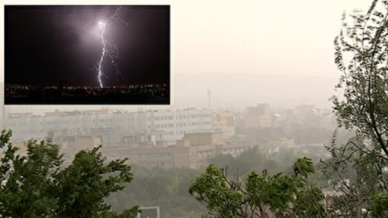 بارش سیل آسای باران و تگرگ درتبریز