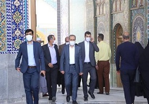 حضور استاندار قم در حرم حضرت معصومه(س) و مسجد جمکران