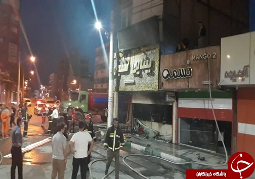 حریق مغازه عینک فروشی چشمک بدون تلفات جانی حریق مغازه عینک فروشی چشمک بدون تلفات جانی