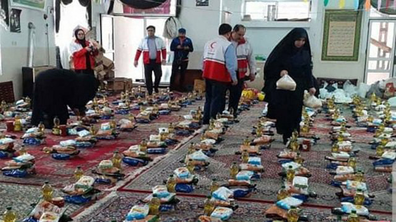 جمعیت هلال احمر مازندران و توزیع ۲۵ هزار بسته بهداشتی