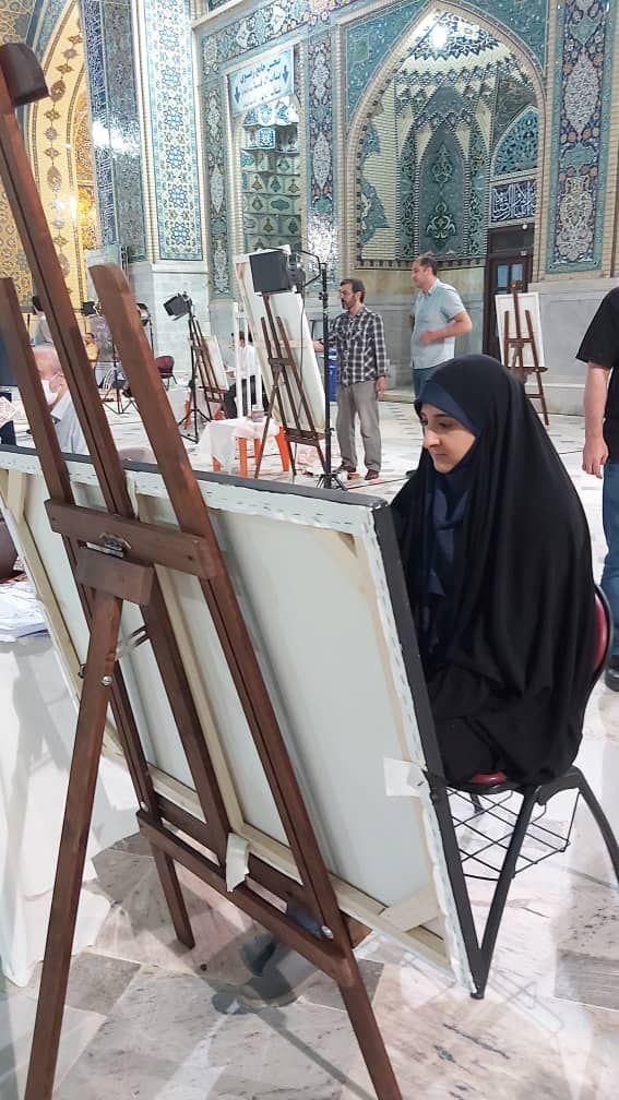 تجربه متفاوت یک نگارگر از هنرآفرینی در بارگاه امام رضا (ع)