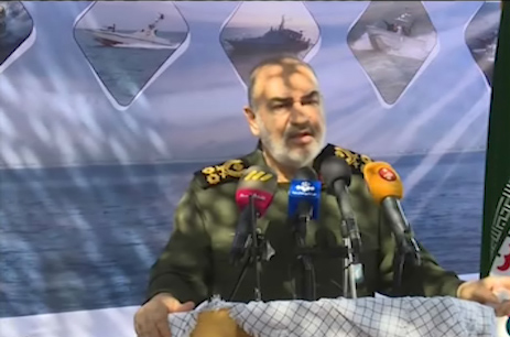 سردار سلامی: ما در مقابل هیچ قدرتی عقب نمی‌نشینیم + فیلم