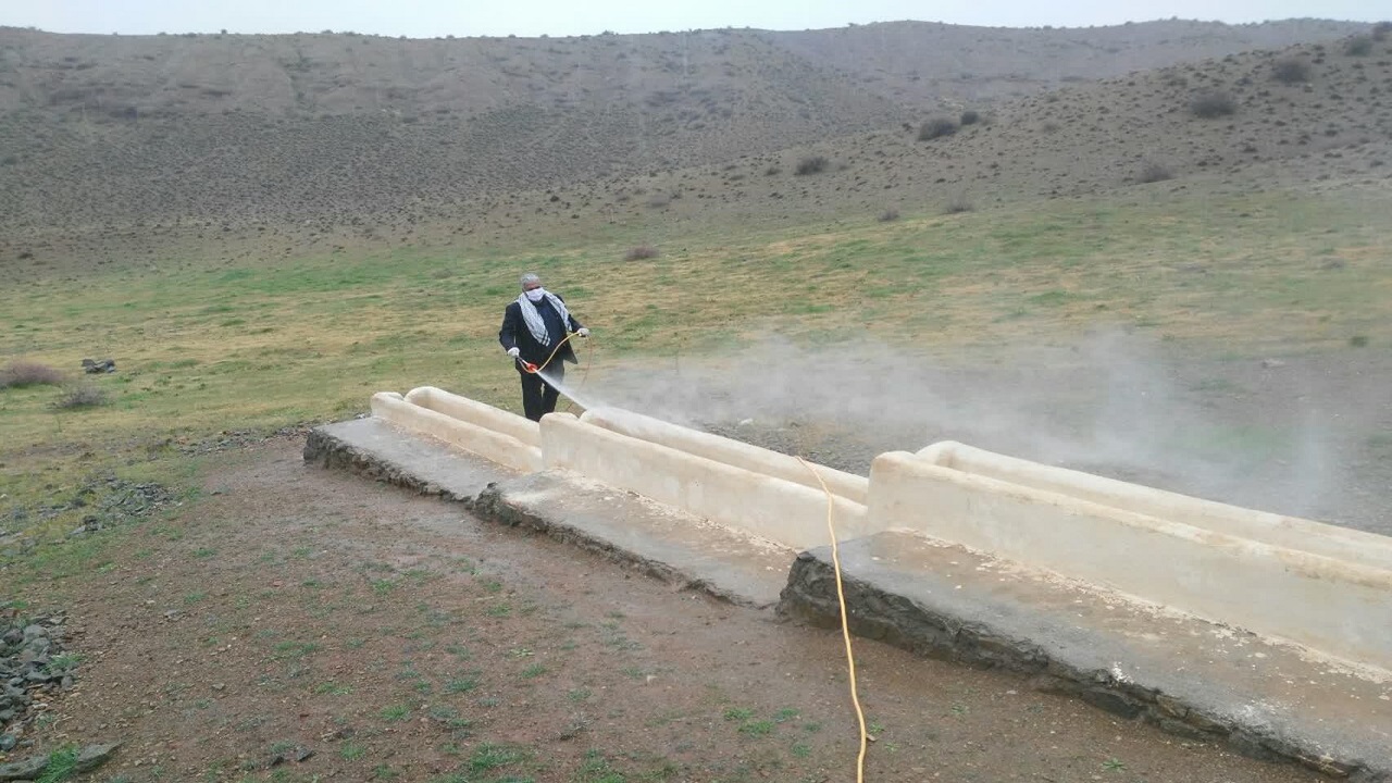 مسیر کوچ عشایر استان سمنان ضدعفونی شد