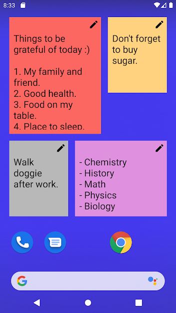 دانلود Sticky Notes Widget 12 &ndash; اپلیکیشن ایجاد یادداشت&zwnj;های چسبان