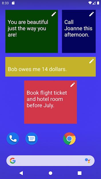 دانلود Sticky Notes Widget 12 &ndash; اپلیکیشن ایجاد یادداشت&zwnj;های چسبان