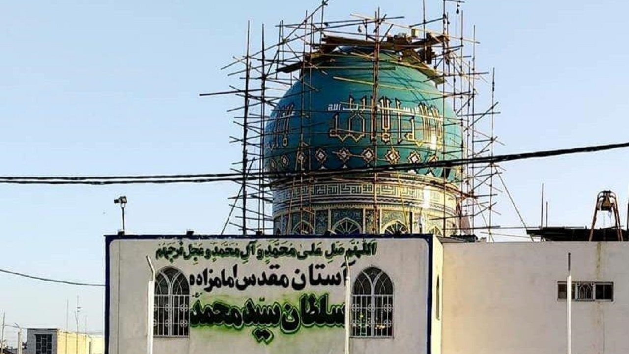 علت تغییر گنبد امامزاده سلطان سید محمد قزوین مشخص شد
