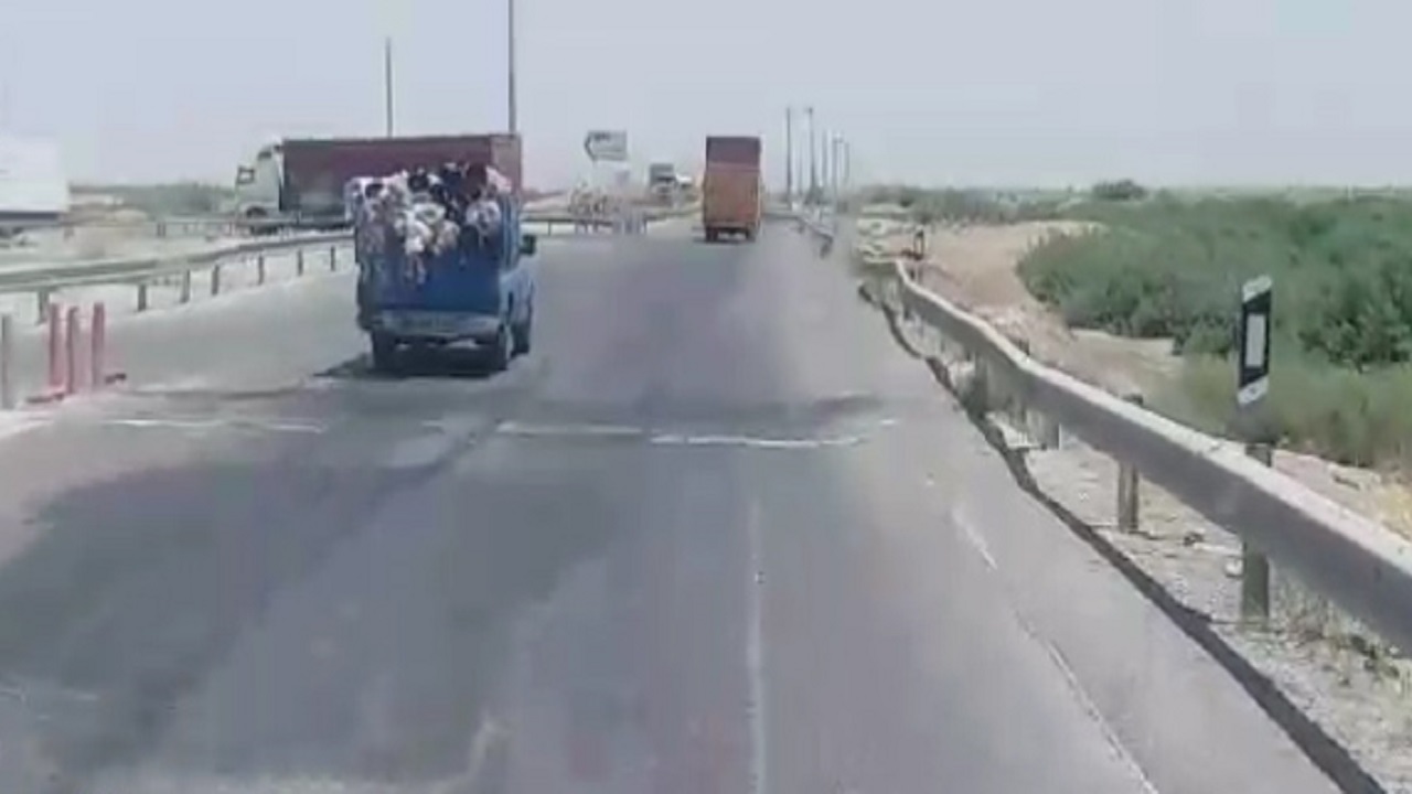وضع نامناسب جاده چرمشهر &ndash; ورامین از نگاه دوربین شهروندخبرنگار + فیلم
