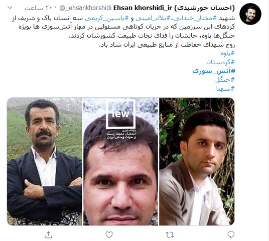 &zwnj;می&zwnj;سوزیم تا زمانی که آتش اجنبی به جان جنگل&zwnj;هایمان نیفتد!؛ جان دادند تا زاگرس نمیرد