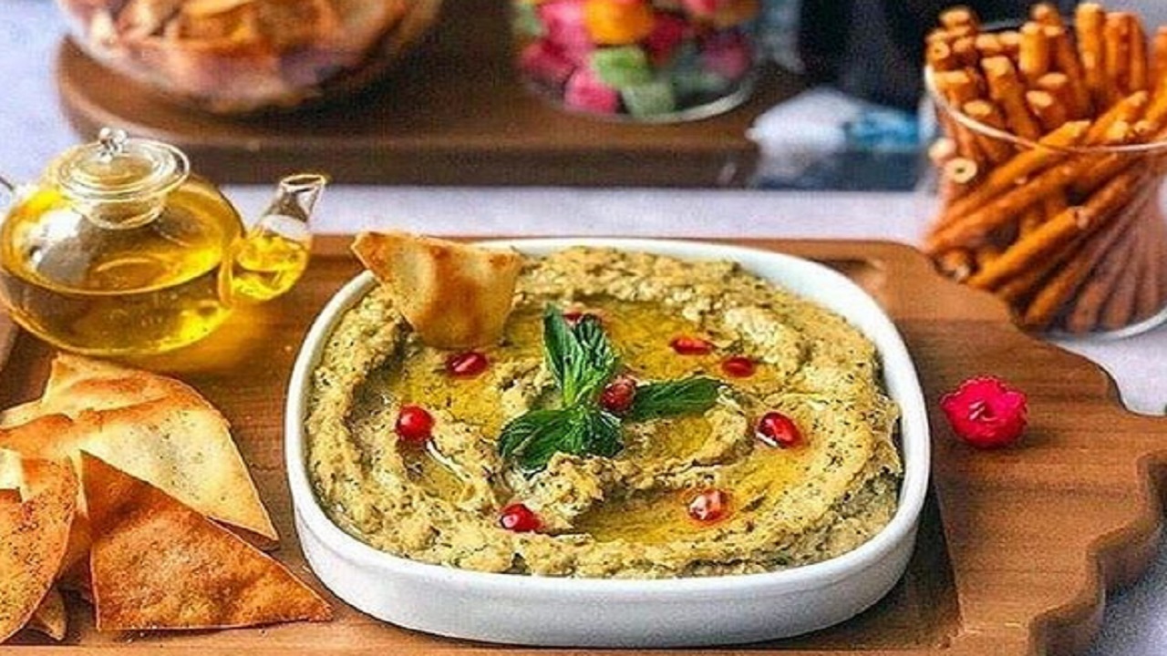‍ طرز تهیه حمص بادمجون کبابى