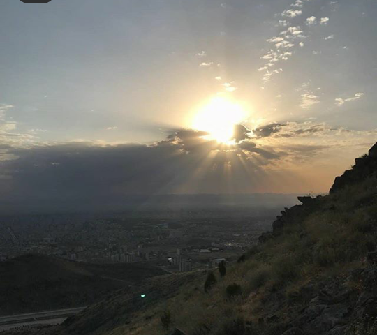 طلوع زیبای خورشید امروز مشهد طلوع زیبای خورشید امروز مشهد