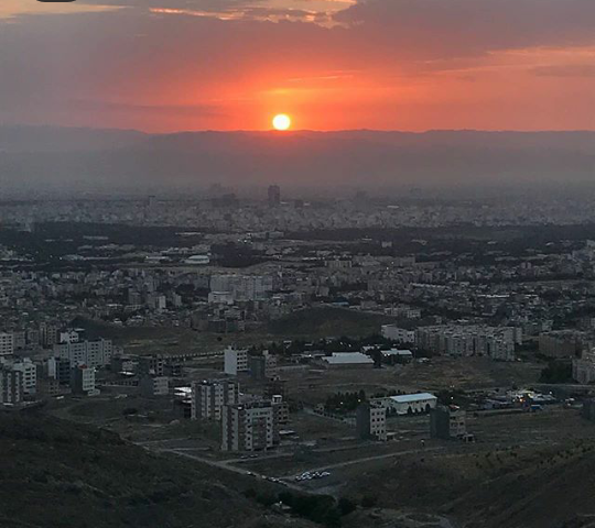 طلوع زیبای خورشید امروز مشهد طلوع زیبای خورشید امروز مشهد