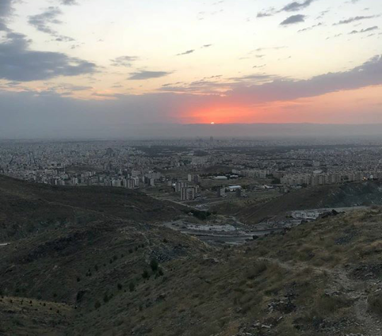 طلوع زیبای خورشید امروز مشهد طلوع زیبای خورشید امروز مشهد
