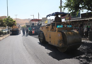 بلوار کارگر در سنندج آسفالت و بهسازی شد
