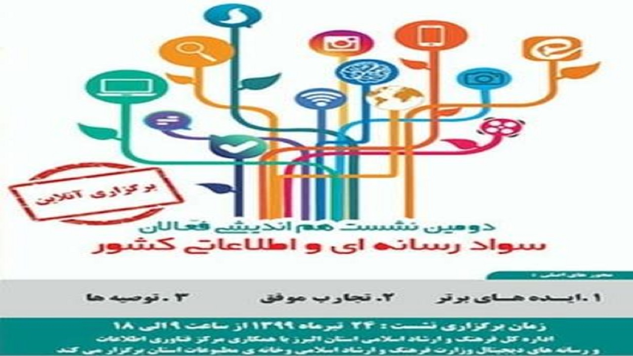 برگزاری آنلاین دومین نشست هم اندیشی سواد رسانه ای در البرز