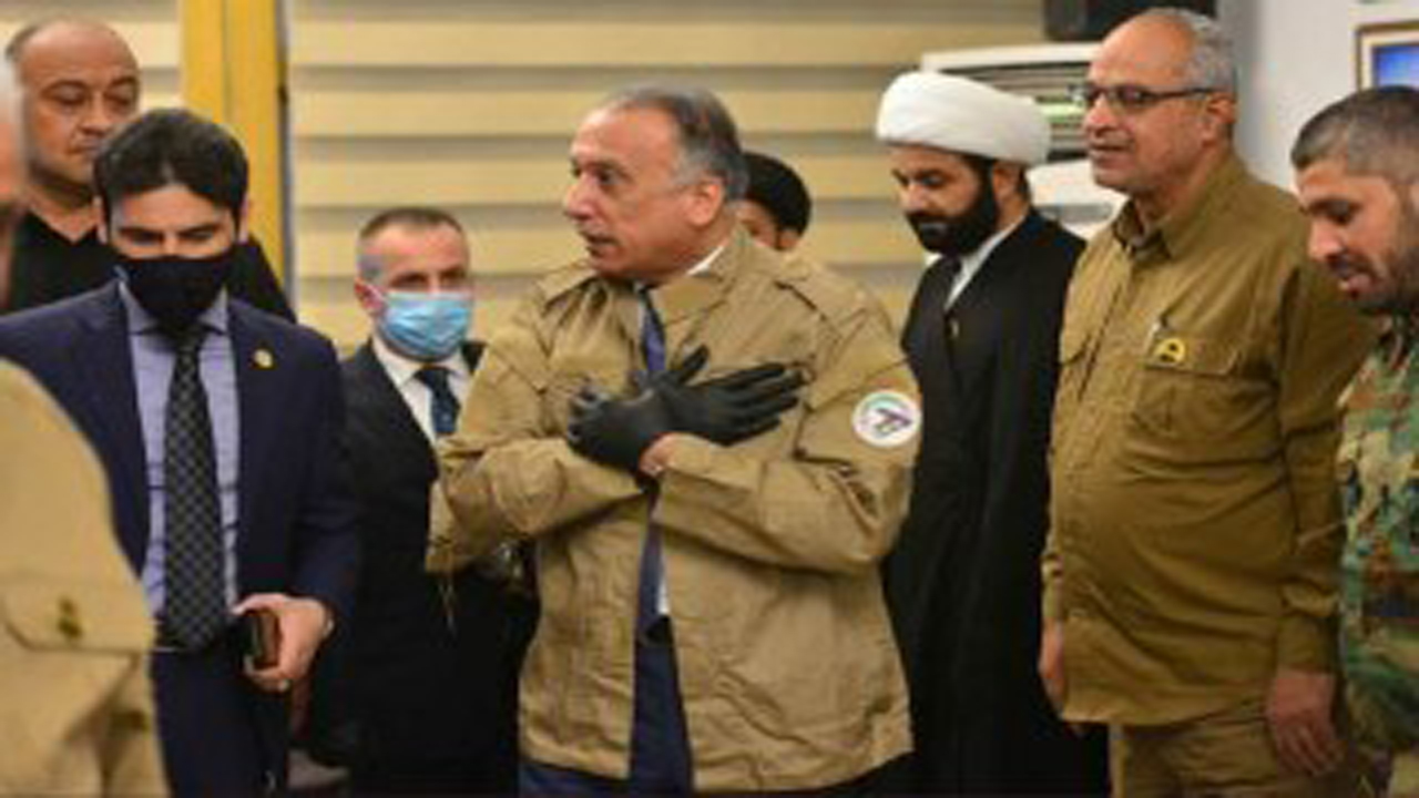 دیدار الکاظمی با فرماندهان الحشد الشعبی و سرویس مبارزه با تروریسم