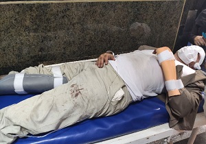 انتقال ایثارگران منابع طبیعی به بیمارستان آیت الله طالقانی کرمانشاه